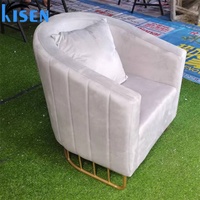 KISEN Nouvelle chaise d'attente de luxe moderne en cuir PU pour salon, spa, centre commercial et hôtel