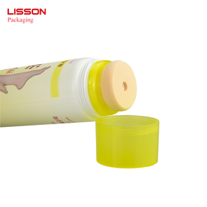 Vacía 200ml crema depilatoria de embalaje de tubo con suave aplicador de <span class=keywords><strong>esponja</strong></span> - Product Image 3