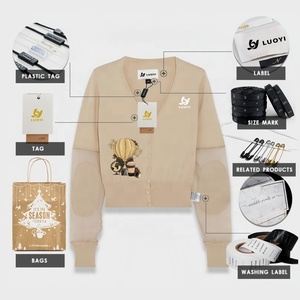 Venta al por mayor etiquetas de mano diseñador personalizado ropa etiqueta papel etiquetas ropa Hantag con su propio logotipo - Product Image 6