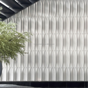 Briques de béton 3D robustes pour revêtement mural intérieur/extérieur de bureaux, salles et couloirs, ignifuges, écologiques, en bambou, 150*300*8mm - Product Image 5
