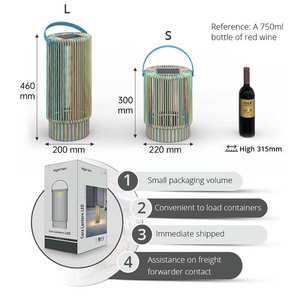 Sigarten extérieur IP65 étanche sol de <span class=keywords><strong>jardin</strong></span> solaire extérieur rotin led lanternes - Product Image 5