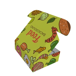 Laminación brillante Barnizado Alimentos Caja de papel Embalaje <span class=keywords><strong>Hamburguesas</strong></span> Comida rápida Sushi Hecho Papel Kraft Lámina de cartón Especificaciones - Product Image 1