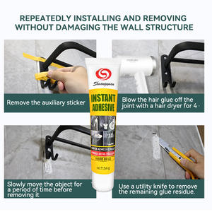 Colle adhésive sans clou étanche à la moisissure 50g <span class=keywords><strong>Silicone</strong></span> étanche à l'humidité pour la construction et l'utilisation d'emballage - Product Image 6