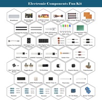 Composant électronique Fun Set Robot Starter Kit PCB Soldering Electron Kit, LED & Resistor Kits pour Raspberry Pi ESP32