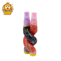 Vente en gros d'usine OEM Confiture fruitée en forme de double serpent Bonbons liquides acidulés