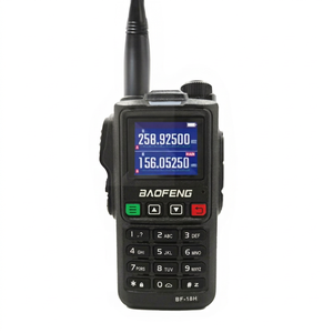 Radio Bidireccional Analógica Portátil BF-18H de 5W UHF VHF con GPS de Largo Alcance, Resistente al Agua IPX-1, Carga Tipo-C - Product Image 1