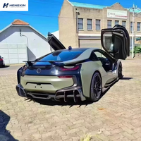 Kit carrosserie en fibre de carbone de haute qualité pour BMW I8, style EB, comprenant lèvre avant, jupes latérales, diffuseur et spoiler – Kit performance