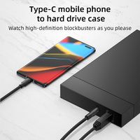 Veste de charge rapide de haute qualité Câble d'imprimante Usb Type C Transfert de données Usb B 3.0 Mâle à Type C Mâle Câble d'impression
