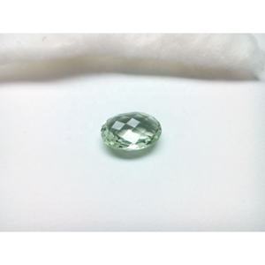 10X14mm Oval Briolette Facetado Natural Verde Amatista Piedra preciosa suelta Tratada térmicamente - Product Image 4