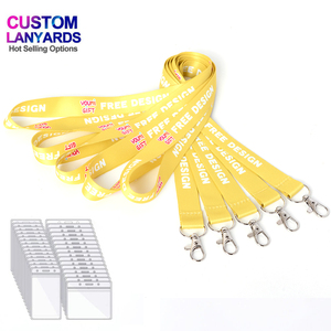 Personalised <b>Polyester</b> <b>Lanyard</b> Heat Transfer Printing Double Sided Bulk Trade Show Sports Event with Metal Clip - Product Image 1