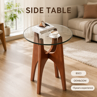Table basse moderne en verre avec rangement pour salon - Meuble décoratif pour la maison facile à nettoyer