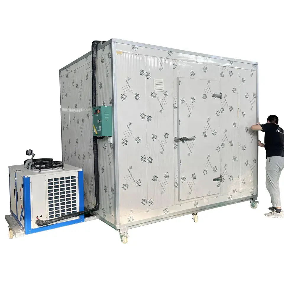 Fland mới và được sử dụng lạnh lưu trữ phòng tủ lạnh tủ đông container cho trái cây rau hoa với đáng tin cậy PLC thành phần
