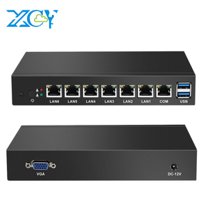 มินิพีซี XCY รุ่นที่เหมาะสมสำหรับ Pfsense ใช้ Intel Celeron 1037u 6 พอร์ต LAN ไฟร์วอลล์ VPN Pfsense Watchdog Timer ซอฟต์แวร์เราเตอร์ คอมพิวเตอร์ - Product Image 1