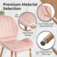 Chaise de salle à manger certifiée E0, dossier papillon, assise en tissu rembourré, pour importateurs et distributeurs de meubles résidentiels