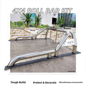 โรลบาร์สแตนเลส4x4อุปกรณ์ตกแต่งรถยนต์สำหรับ Nissan DMAX <span class=keywords><strong>Offroad</strong></span> NAVARA NP300 Mitsubishi <span class=keywords><strong>Triton</strong></span> L200หลัง - Product Image 3