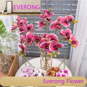 Plante en soie décoration de la maison papillon <span class=keywords><strong>orchidée</strong></span> fleur artificielle Phalaenopsis <span class=keywords><strong>fausse</strong></span> table fleur décorative - Product Image 3