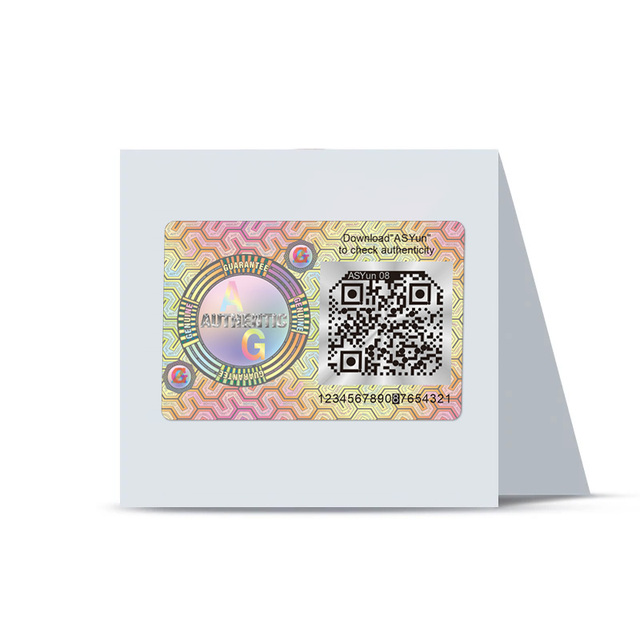 Custom Printing One-time Use Anti-fake Security Hologram Sticker 3D Optically Variable Laser Holographic Label