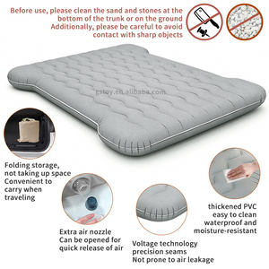 Colchón Inflable Portátil para Viajes en Auto y Campamento al Aire Libre, Colchoneta Gruesa para Dormir en Camionetas, Cama de Aire con Bomba para Asiento Trasero - Product Image 3