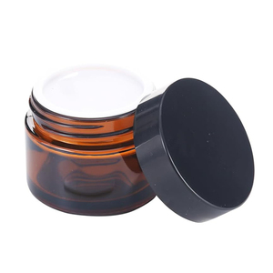 Nueva Crema de Noche Cosmética de Lujo para el Cuidado de la Piel, Color Ámbar Esmerilado Marrón, en Frasco de Vidrio de 30 g con Tapa de Madera - Product Image 5