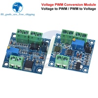 Modul Konversi TZT PWM ke Tegangan 0%-100% ke 0-10V Cocok untuk PLC MCU Sinyal Digital-ke-analog PWM Konversi yang Dapat Disesuaikan