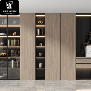 YVT moderno bianco libreria soggiorno libreria divisorio con armadio decorativo pannello in legno libreria per uso ufficio - Product Image 6