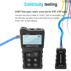 Mini portátil de STP UTP LAN Cable <span class=keywords><strong>Tester</strong></span> NF-8209 de rastreador localizador con NCV - Product Image 4