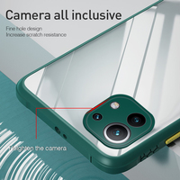 Tschick acrílico claro funda para Xiaomi Mi 11 10T Pro Lite POCO M3 X3 NFC para Redmi Note 9 Pro 9S Nota 9T 8 parachoques caso