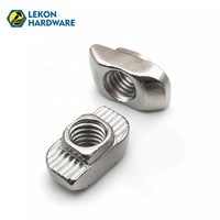 LEKON Fournisseur chinois : Écrous en T à encastrer en acier DIN, métriques M4 M5 M6, à tête marteau, pour profilés en aluminium à rainure en T