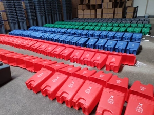 Nhựa thương mại Thùng rác có thể với có thể tháo rời công suất Wheels-87L gia cố chân Bàn đạp chống nước OEM chấp nhận - Product Image 4