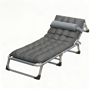 Giường gấp bằng thép nhẹ cao cấp, gấp gọn & di động, dùng cho văn phòng, cắm trại, phòng khách - tiết kiệm không gian, đa năng - Product Image 1