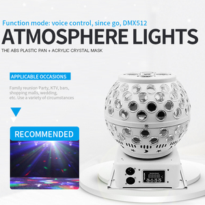 Offre Spéciale Ktv Party boule magique lumière principale mobile boule magique en cristal rotatif coloré lumière Laser - Product Image 2