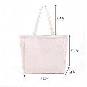 Heavy Duty Reusable Custom Sublimation Cotton Shopping Wholesale Eco-Friendly Lady Canvas Tote Bag - Product Image 2