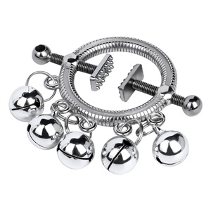 QKKQ Breast Clip Nipple Clamp with Bells BDSM Bondage Breast Leather Belt Nipple Clamps Sexy Clips Erotic Sex <b>Toys</b> <b>for</b> Women <b>Men</b> - Product Image 5
