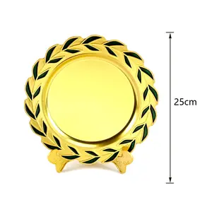 High Quality Custom Luxury Gold World Sports Cup Trophy Award Real-Size Metal Crafts for Gym Competition Medals