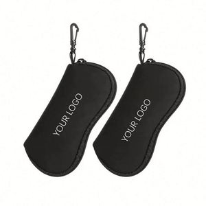 Ultra Light Neoprene Custom Zipper Eyeglasses <b>Cases</b> Sunglasses Bag <b>Soft</b> <b>Case</b> with Carabiner - Product Image 4