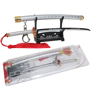 Vendita diretta in fabbrica da 22cm portachiavi con spada Katana Anime in lega di demone Rengoku koujuru in acciaio per bambini - Product Image 5