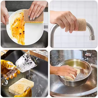 Éponge à vaisselle écologique naturelle biodégradable compostable épurateur de cuisine facile à nettoyer matériau moussant mode de vie durable