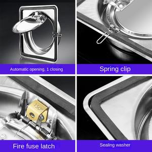 Vanne <span class=keywords><strong>anti</strong></span>-<span class=keywords><strong>retour</strong></span> en acier inoxydable moderne et simple, <span class=keywords><strong>anti</strong></span>-fumée, ignifuge, pour toilettes, <span class=keywords><strong>hotte</strong></span> de cuisine, cheminée - Product Image 2