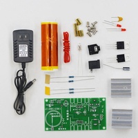 Mini Tesla Coil Kit 15W Mini Musique Tesla Coil Plasma Haut-Parleur Tesla Transmission Sans Fil DC 15-24V DIY Kits
