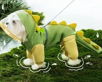 Imperméable pour chien avec motif dinosaure 3D, coupe-vent, imperméable, taille XS, manteau mignon