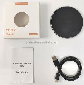 Chargeur sans fil 15W pour téléphone portable, chargeur sans fil universel avec lumière LED pour téléphone portable, charge rapide sans fil - Product Image 5