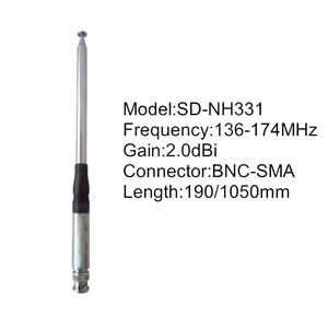 เสาอากาศวิทยุสื่อสารแบบขายส่ง 136-174MHz VHF สำหรับวิทยุพกพา - Product Image 2