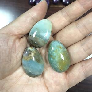 Miss Stone Men Custom 30mm Tear Drop Anden Blue Opal COLLAR COLGANTE para Show - Product Image 4