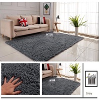 Tapis de salon uni style hôtel, à poils longs, carré, en polyester, lavable à la main, origine Chine, tapis de table basse, tapis de chambre
