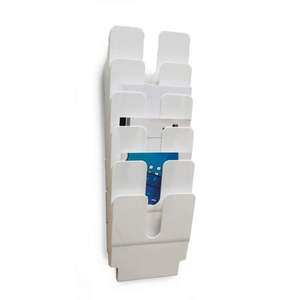 DURABLE - 1700008401 Flexiplus 6 A4 expositor de pared vertical, tamaño A4, 6 compartimentos, 247x1080x100mm - Product Image 1