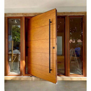 ประตูบานเดี่ยวแบบหมุน ดีไซน์ทันสมัย สำหรับ<span class=keywords><strong>บ้าน</strong></span>พักอาศัย วัสดุไม้ ฮาร์ดแวร์สแตนเลส ป้องกันไฟไหม้ สไตล์มินิมอล - Product Image 4