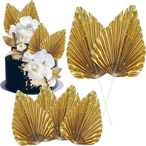 2 Pièces Décorations de Gâteau en Feuilles de Palmier en Papier, Décorations de Cupcakes en Feuilles de Palmier, Décoration à Insérer dans les Gâteaux, Artisanat DIY, Fournitures pour Mariages et Fêtes - Product Image 1