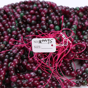 ลูกปัดพลอยขายส่ง 2048 เม็ด เกรด AAA คุณภาพสูง แซฟไฟร์ แคทอาย รูบี้ แซฟไฟร์ รูบี้ สีฟ้า สีเขียว สีชมพู ลูกปัดขัดเงา GIA - Product Image 5