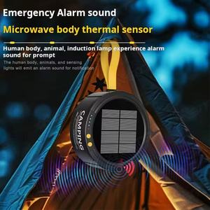 Lámpara Solar para Camping, Luces Solares de Cadena, Alarma de Emergencia, Lámpara Solar para Tienda de Campaña con Sensor de Movimiento - Product Image 6