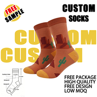 Chaussettes habillées douces de haute qualité en gros, avec logo personnalisé, pour femmes et hommes, motif tendance, amusantes et originales